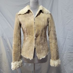 Express Short Shearling Coat Jacket